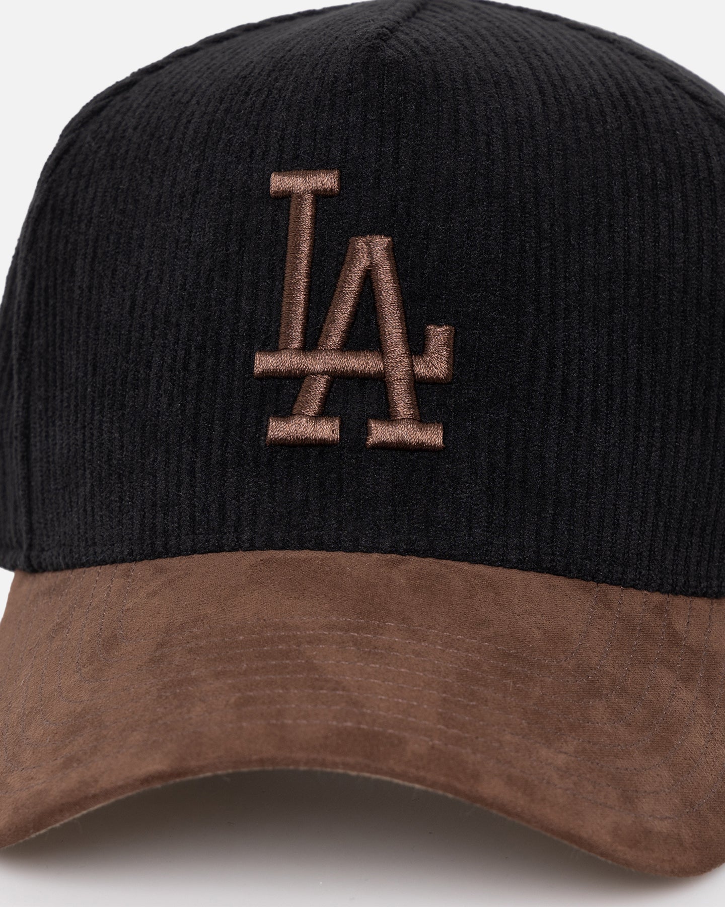 47 Brand Los Angeles Dodgers 'Black Barren' 47 Offside DT Corduroy Snapback Black