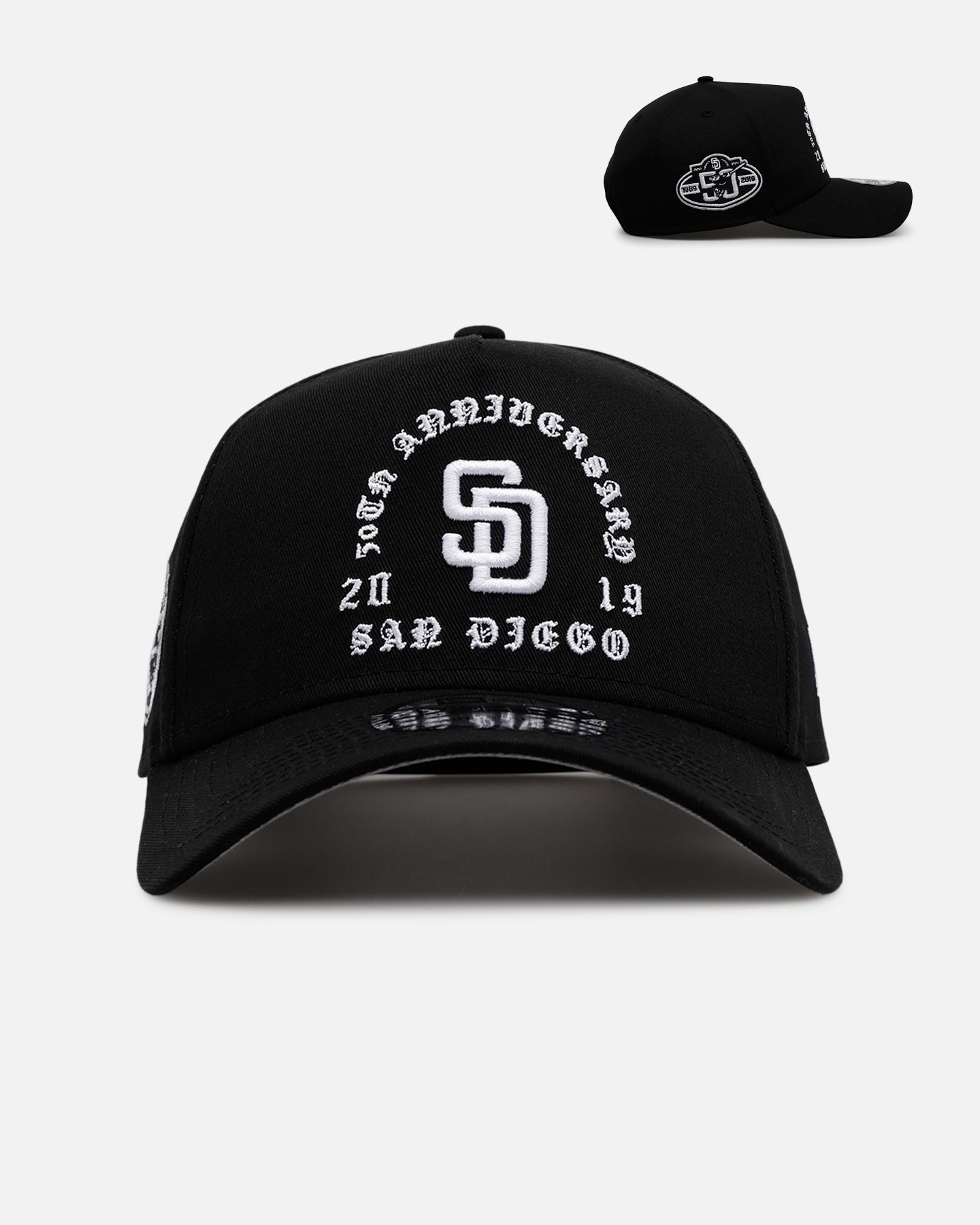 New Era San Diego Padres 'Gothic Arch 2.0' 9FORTY A-Frame Snapback Black/White