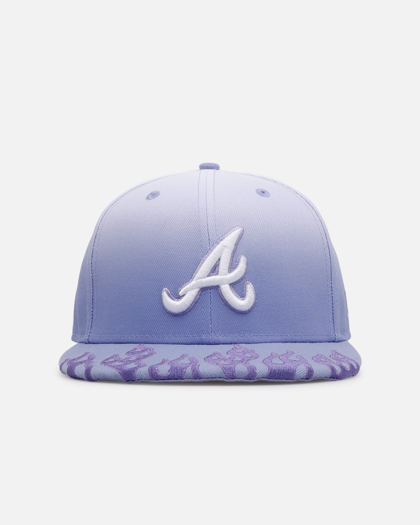 New Era Atlanta Braves 'Sundye Flames' 59FIFTY Fitted Lavender