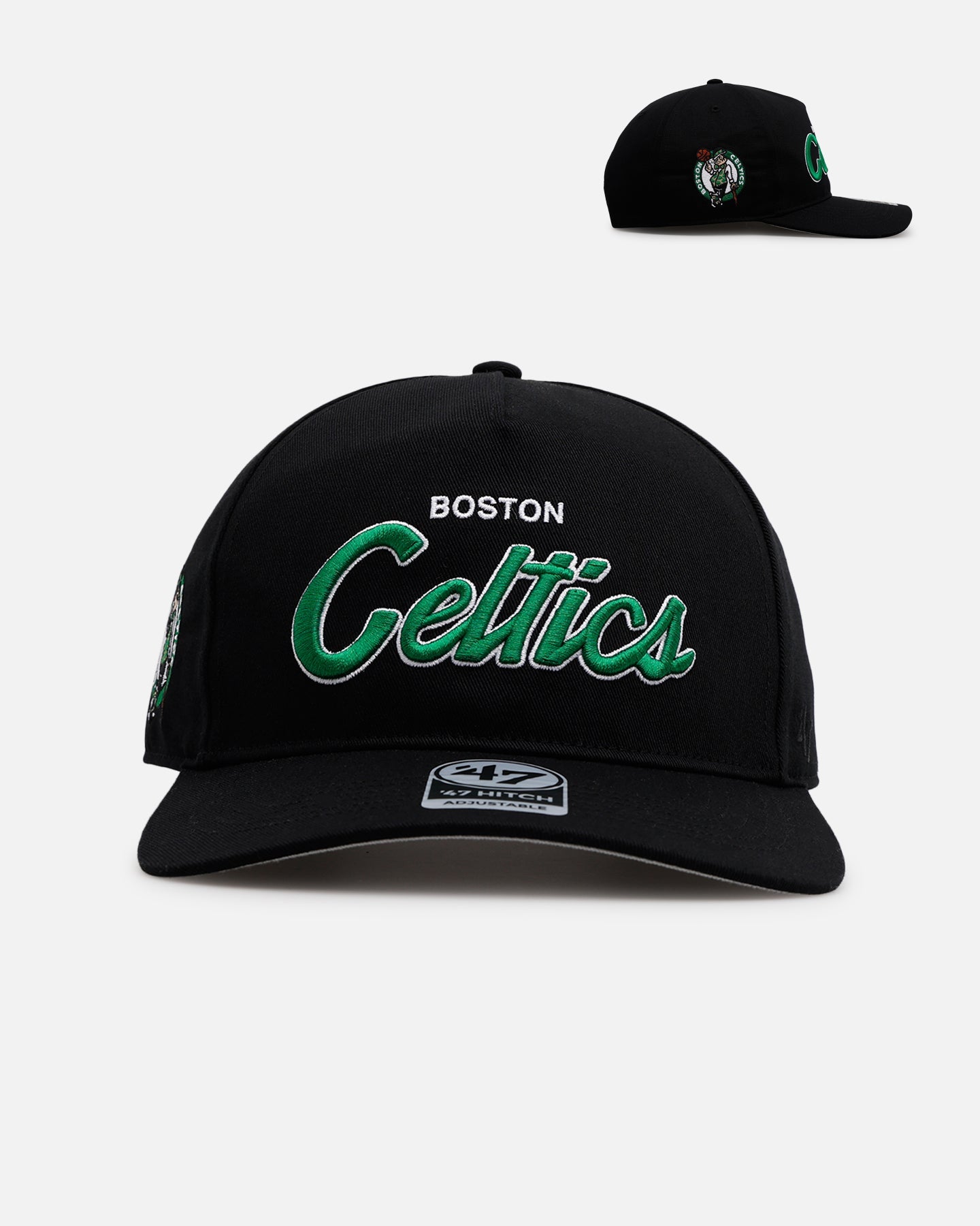 47 Brand Boston Celtics 'Black Dome Script' 47 Hitch Snapback Black