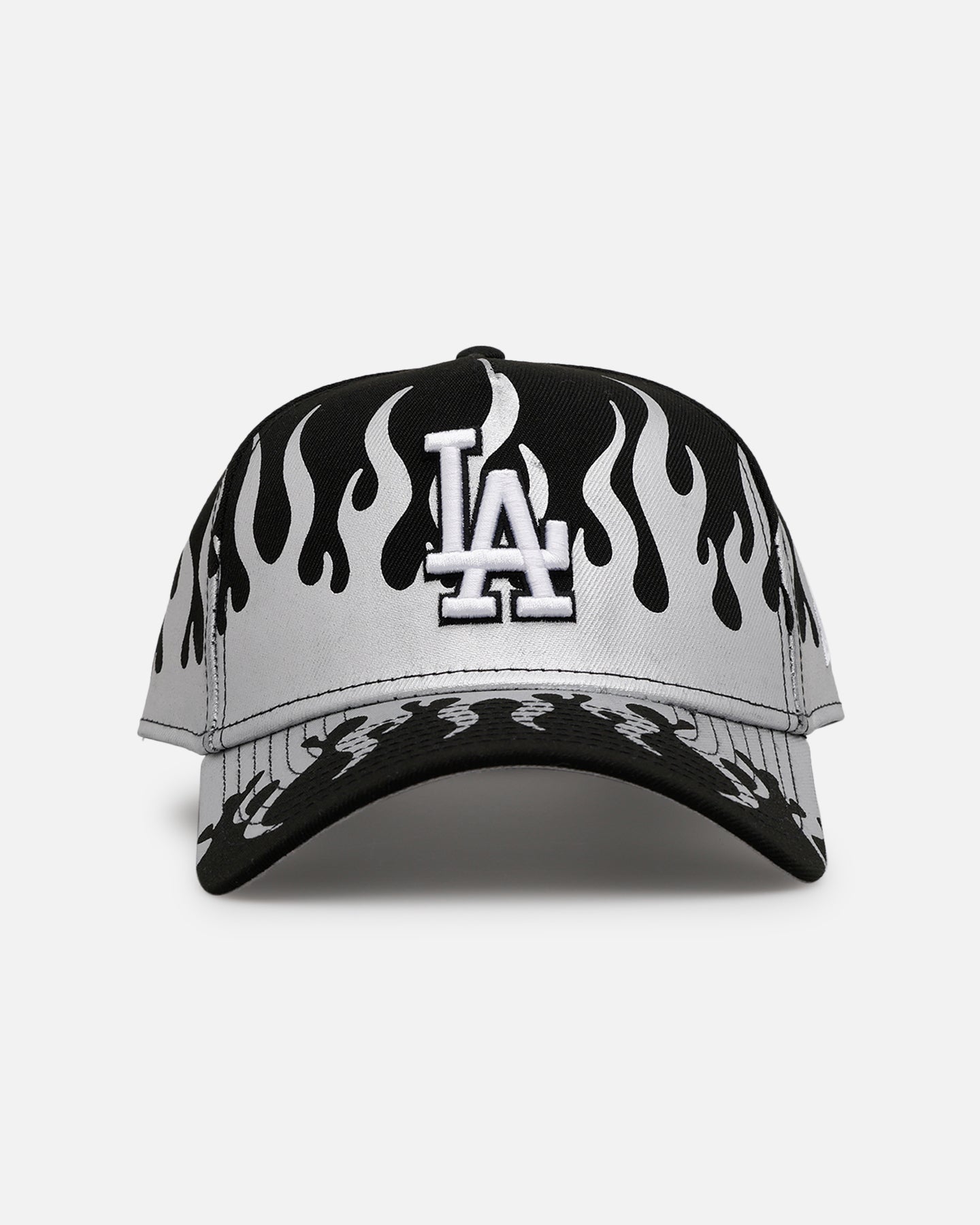 New Era Los Angeles Dodgers 'Metallic Flames' 9FORTY A-Frame Snapback Black/Silver