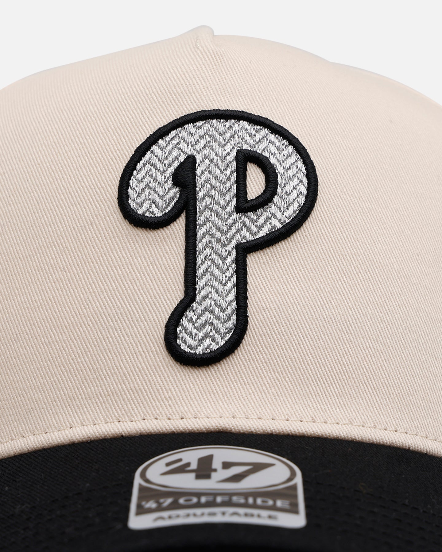 47 Brand Philadelphia Phillies 'Herringbone' 47 Offside Snapback Natural/Black