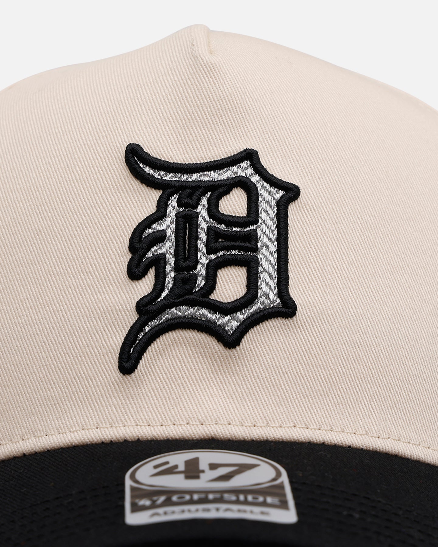 47 Brand Detroit Tigers 'Herringbone' 47 Offside Snapback Natural/Black