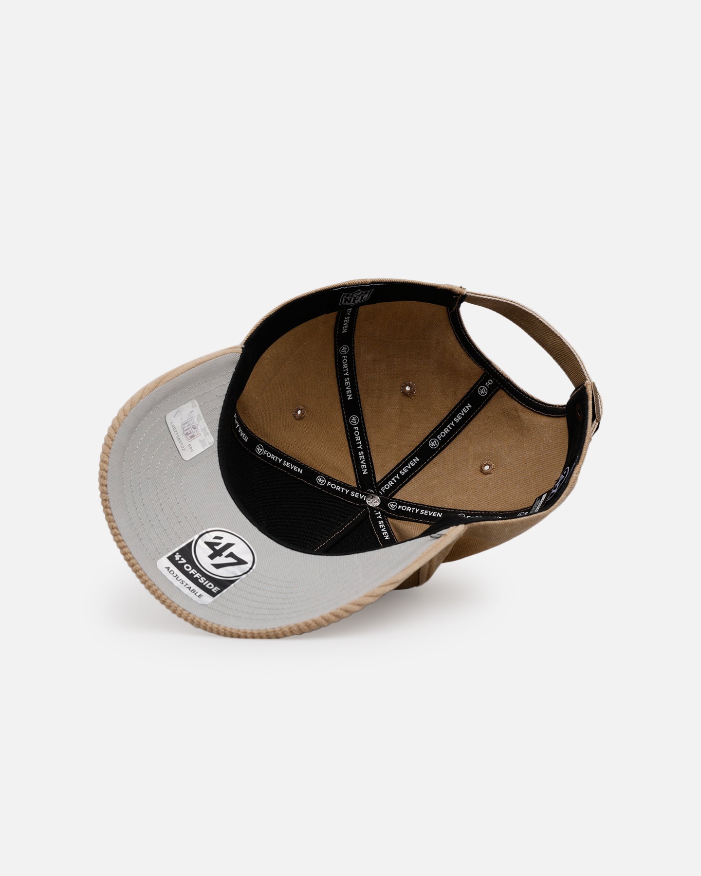 47 Brand San Francisco 49ers 'Apollo Cord Khaki' Hitch Strapback Khaki