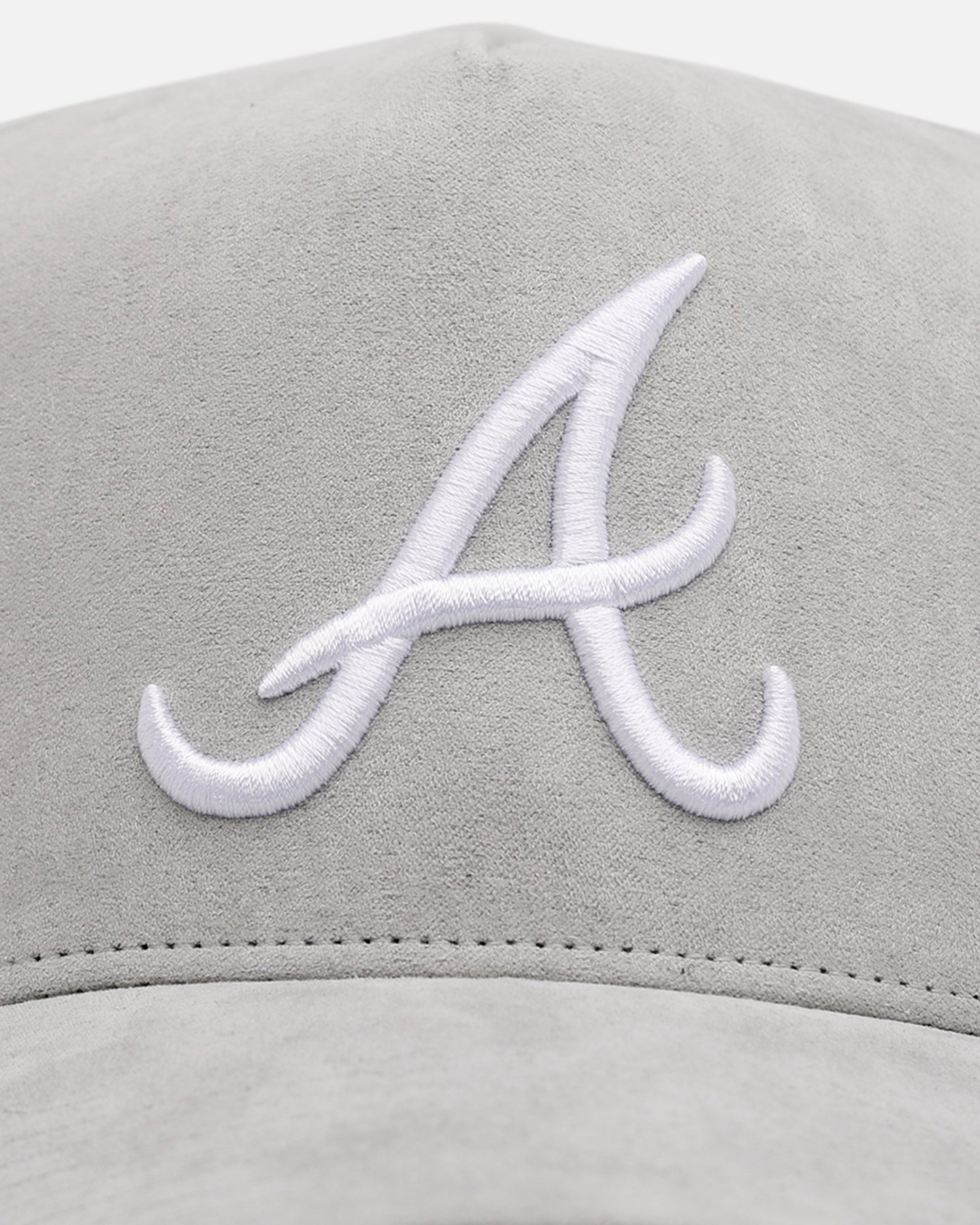 47 Brand Atlanta Braves 'Ultrasuede' '47 MVP DT Strapback Gray/White