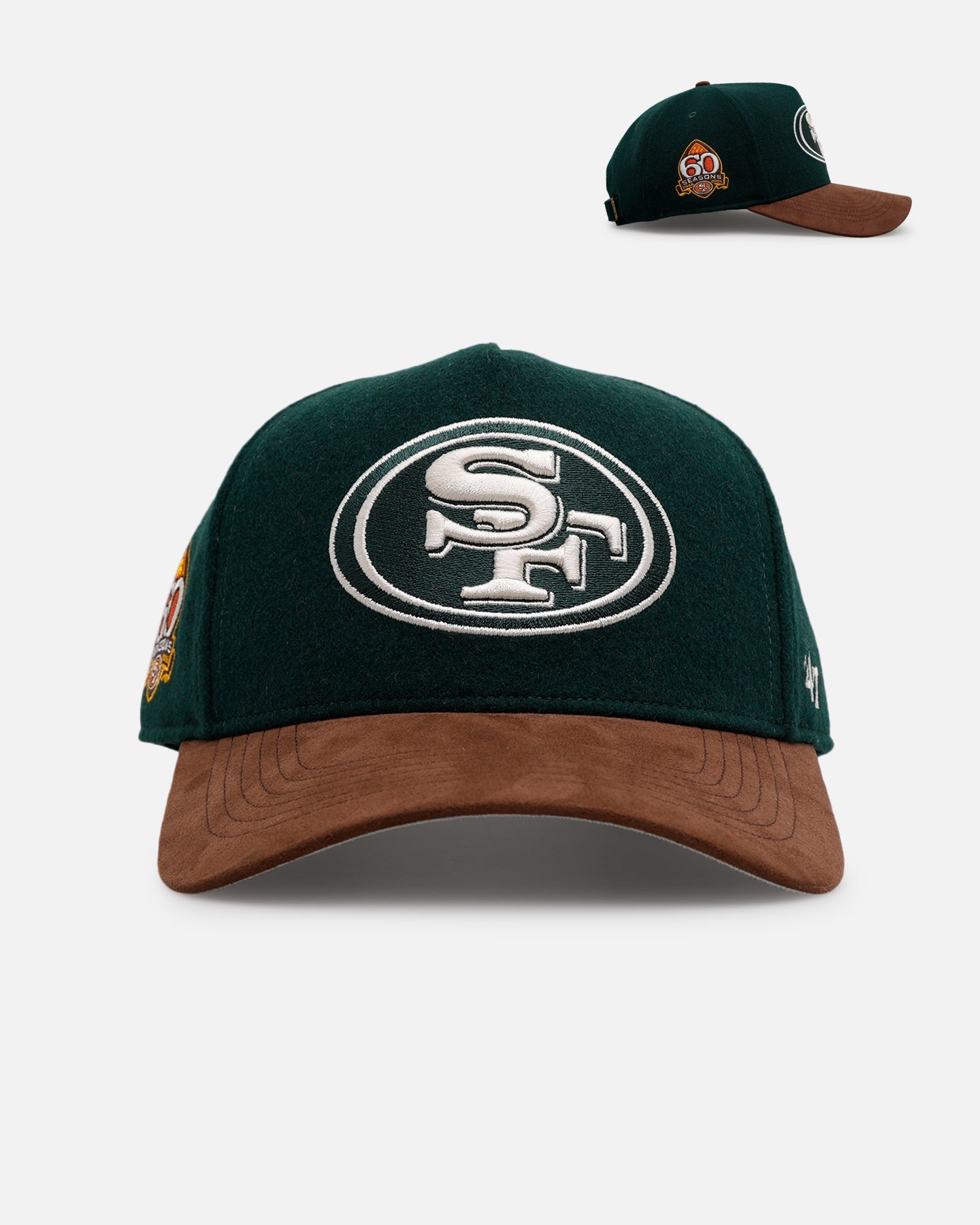 47 Brand San Francisco 49ers 'Fall Leaves' Clean Up Strapback Green/Brown