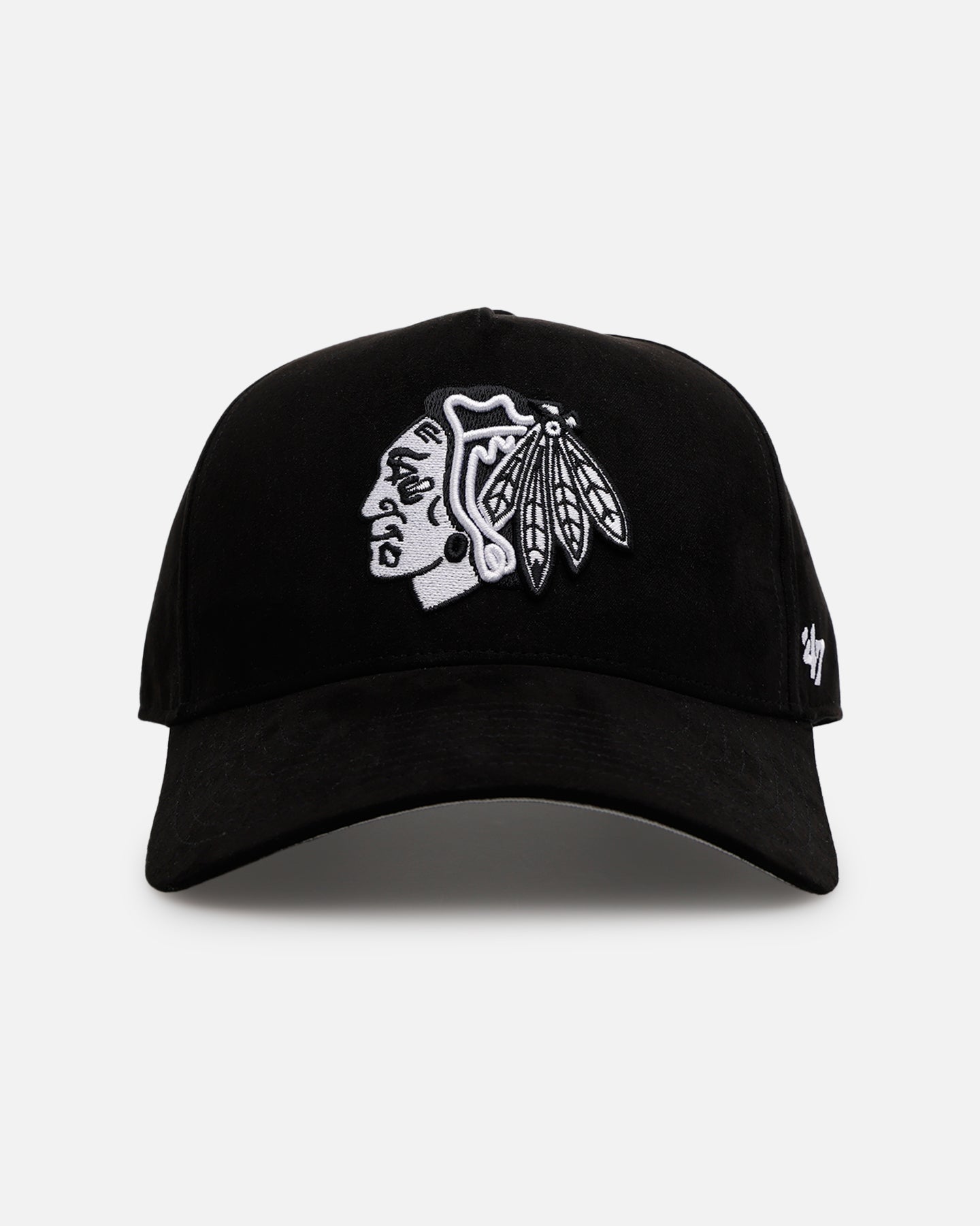 47 Brand Chicago Blackhawks 'Ultrasuede' 47 MVP Strapback Black/White