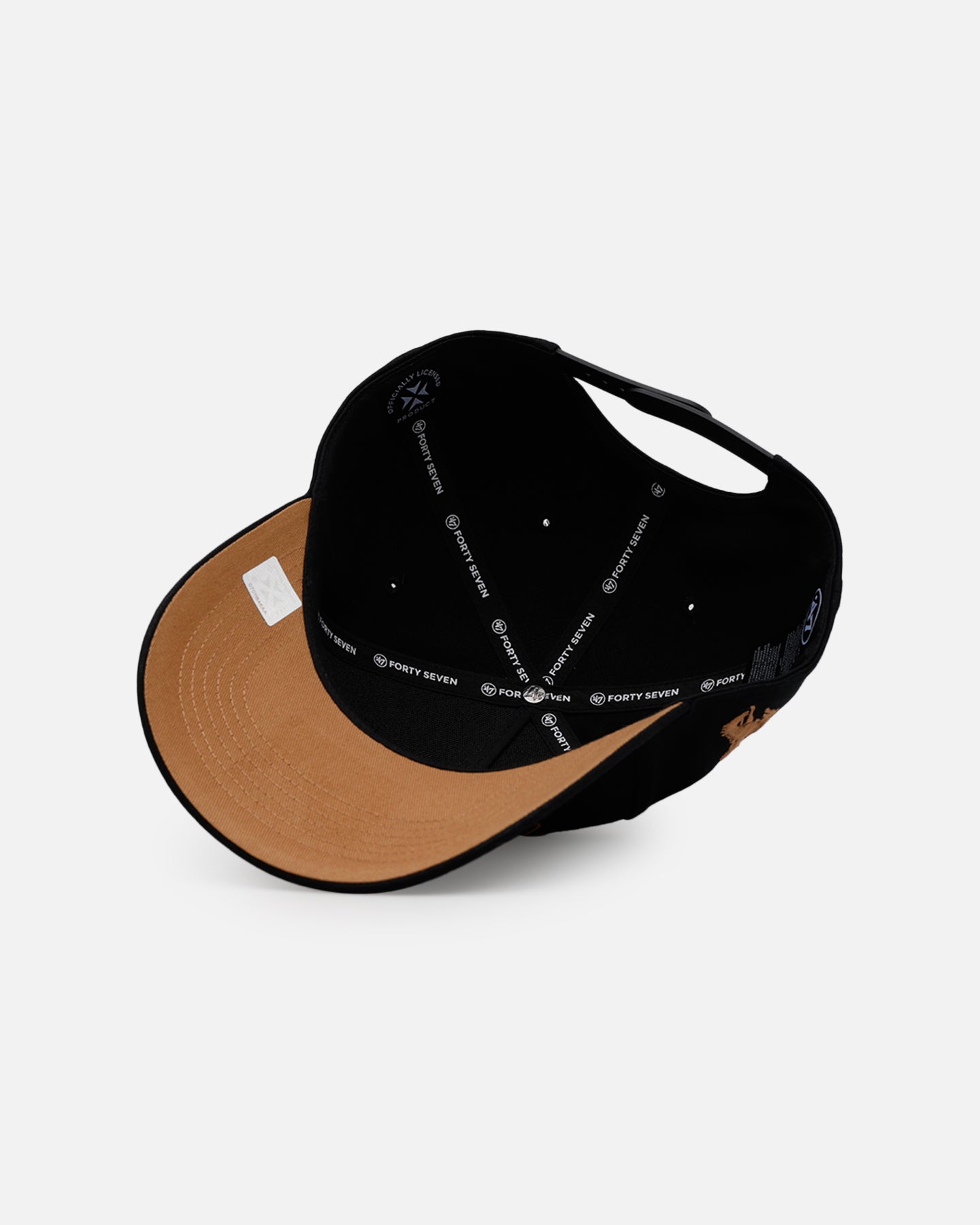 47 Brand Wyoming Cowboys 'Round Em Up' '47 Offside Snapback Black