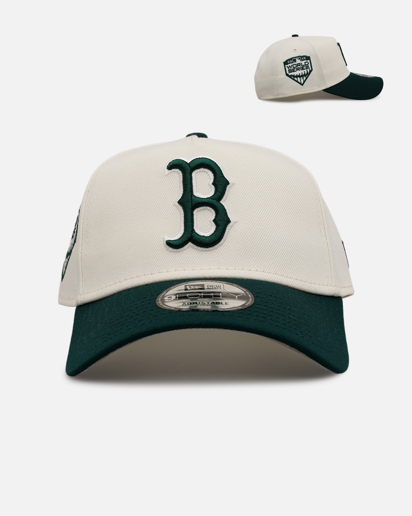 New Era Boston Red Sox 'Evergreen' 9FORTY A-Frame Snapback Chrome/Dark Green