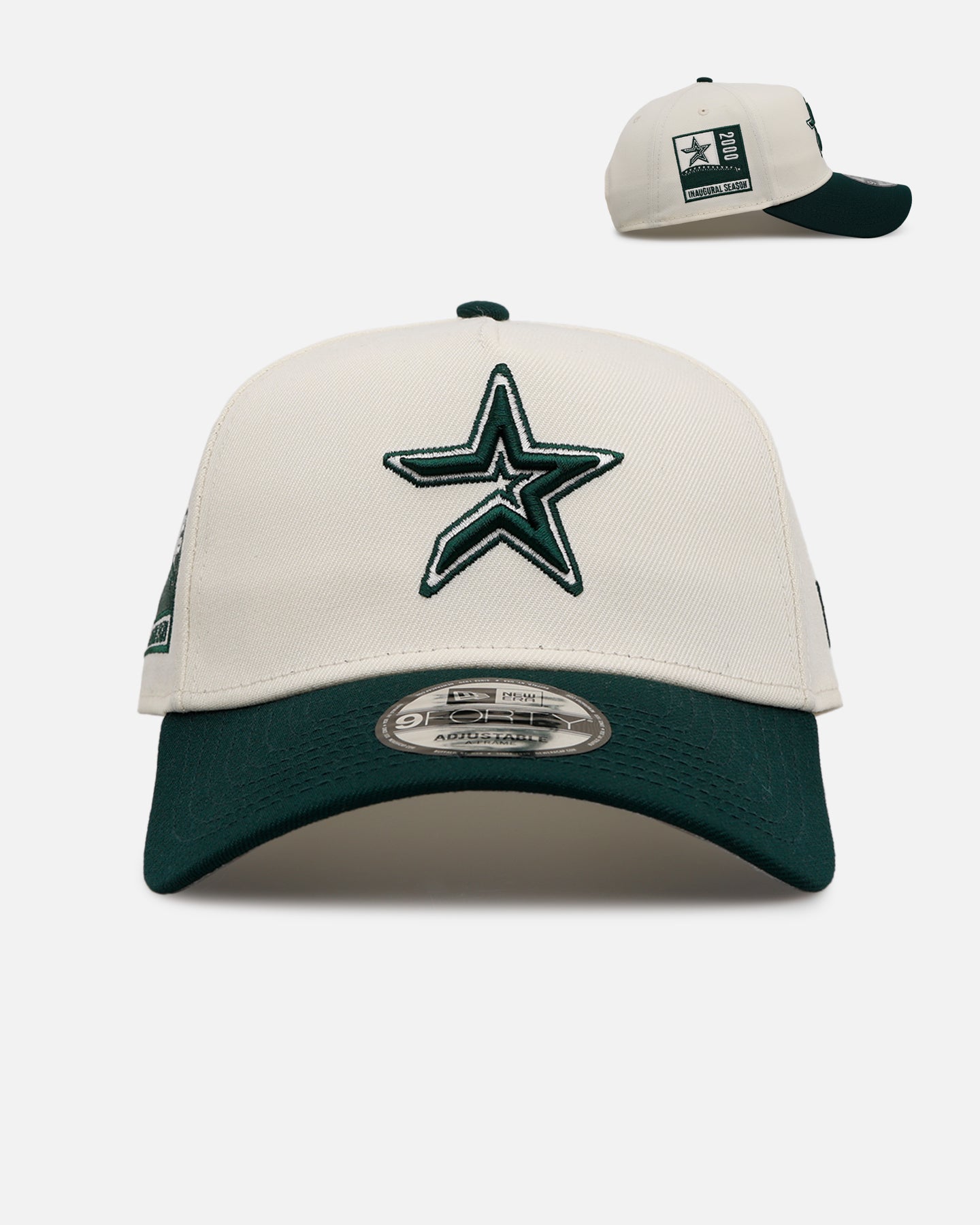New Era Houston Astros 'Evergreen 2.0' 9FORTY A-Frame Snapback Chrome/Dark Green