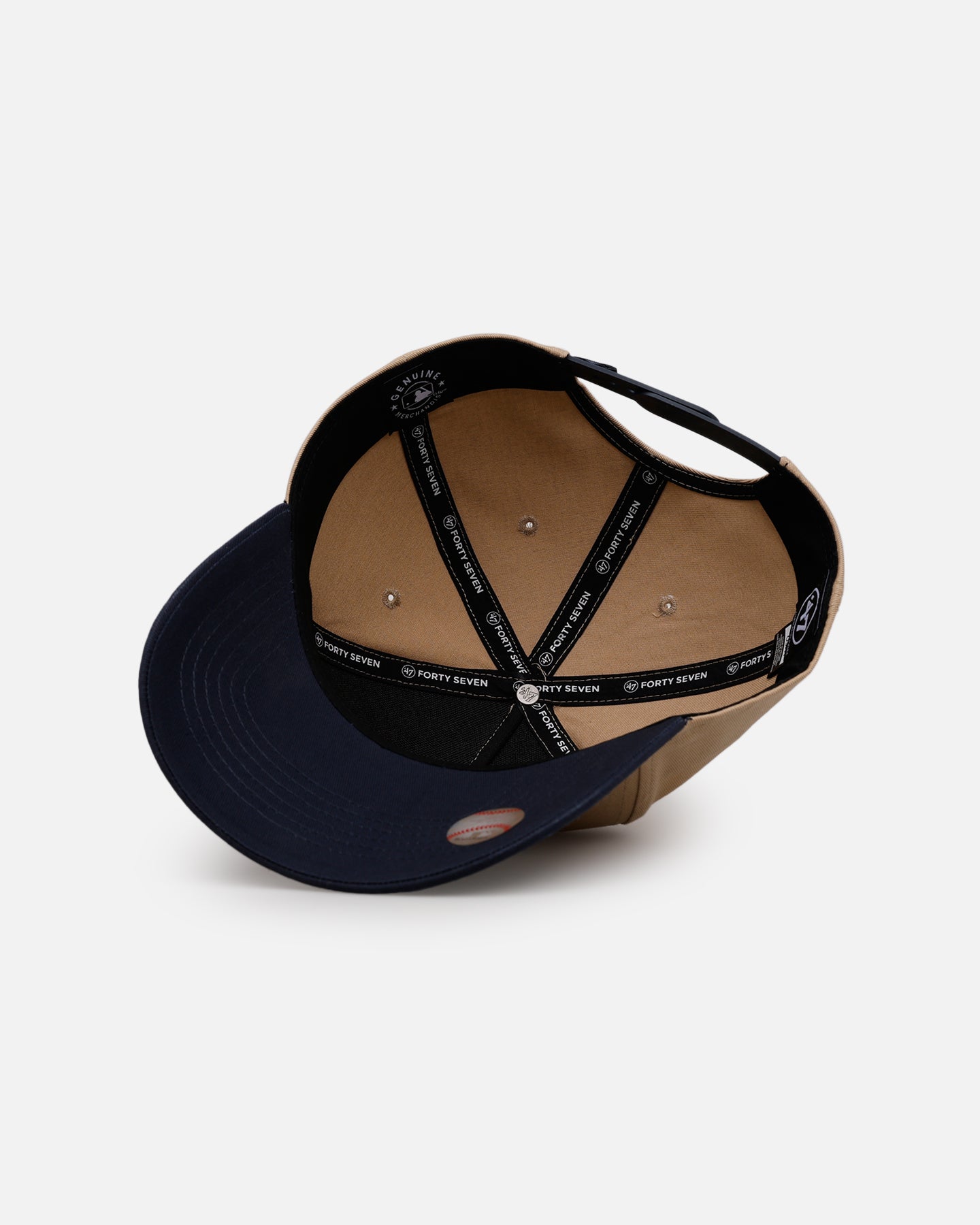 47 Brand Atlanta Braves 'Arch' 47 Offside Snapback Khaki/Official Team Color