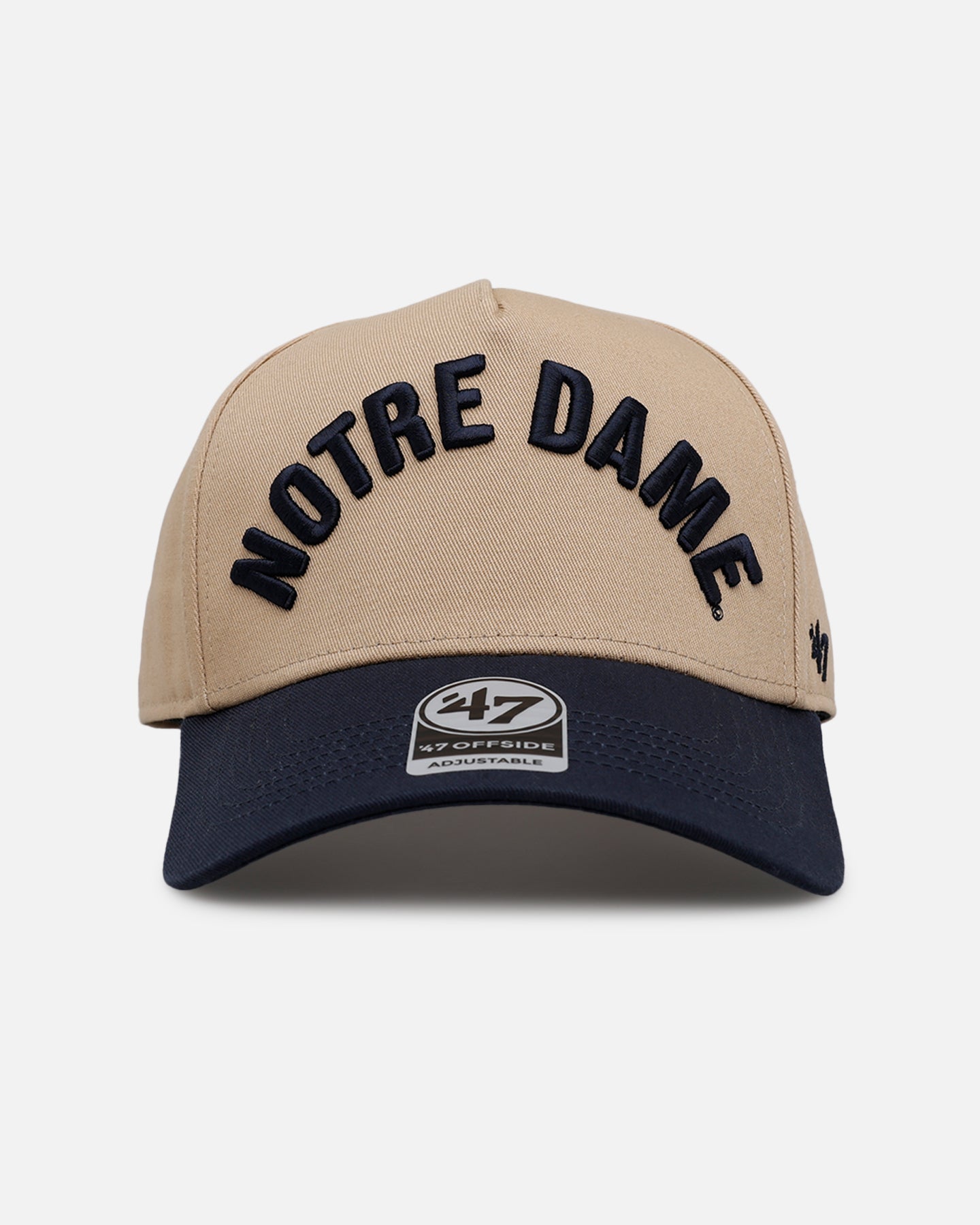 47 Brand Notre Dame Fighting Irish Football 'Arch' 47 Offside Snapback Khaki/Official Team Color