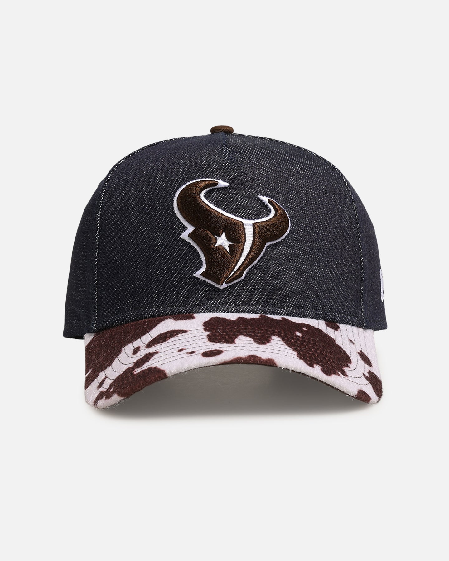 New Era Houston Texans 'Denim Cowhide' 9FORTY A-Frame Snapback Navy