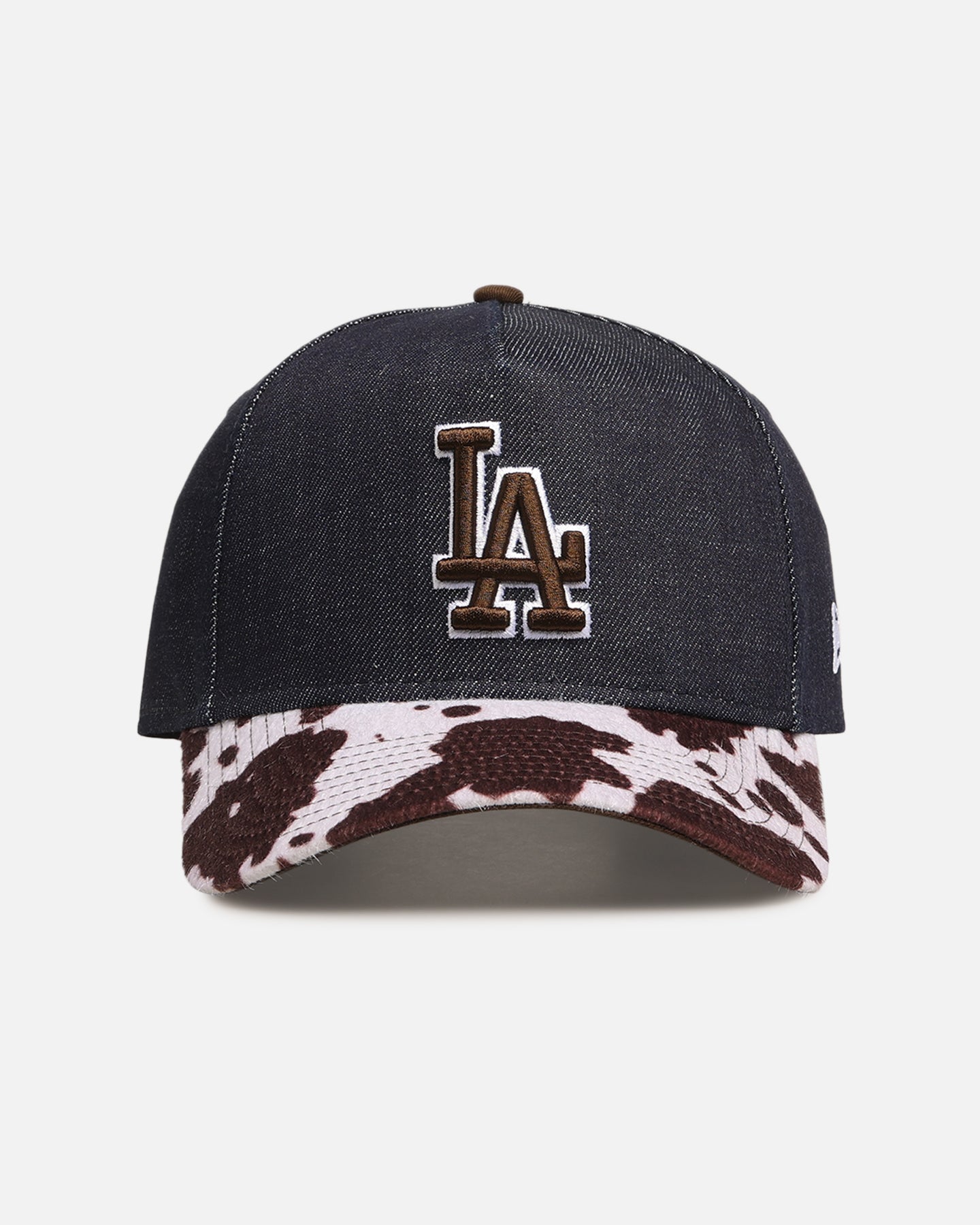 New Era Los Angeles Dodgers 'Denim Cowhide' 9FORTY A-Frame Snapback Navy