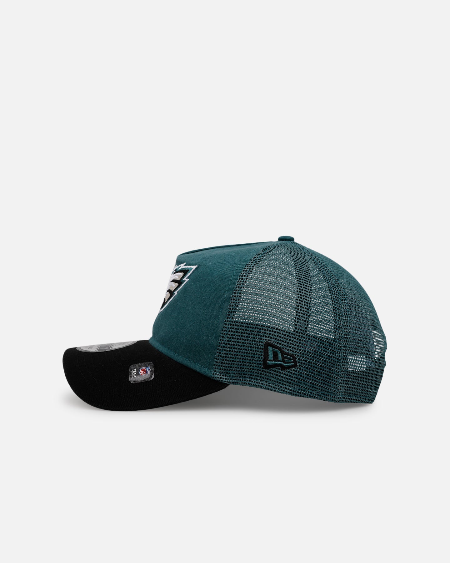 New Era Philadelphia Eagles 'Washed Truckers' 9FORTY A-Frame Trucker Snapback Official Team Color