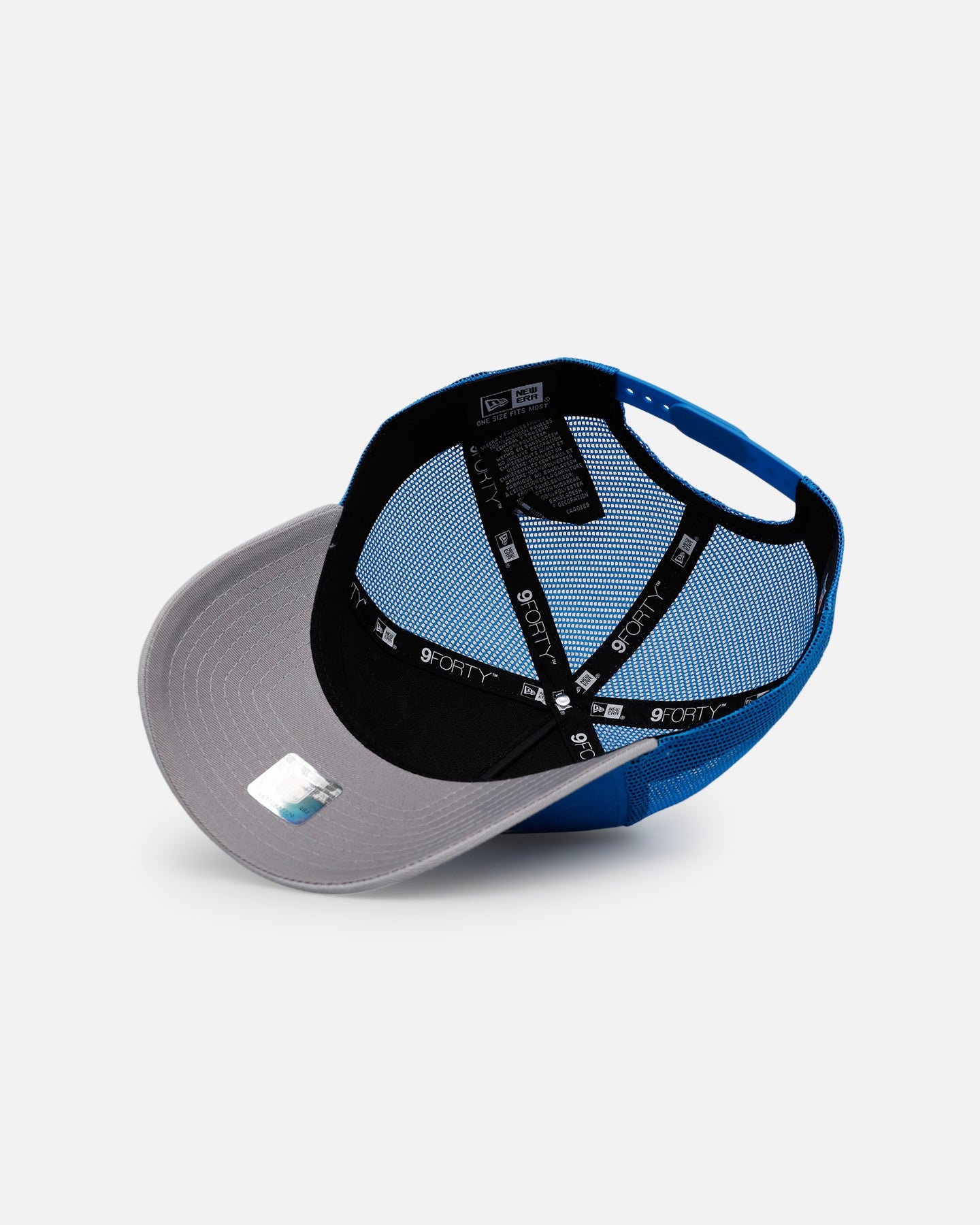 New Era Detroit Lions 'Washed Truckers' 9FORTY A-Frame Trucker Snapback Official Team Color