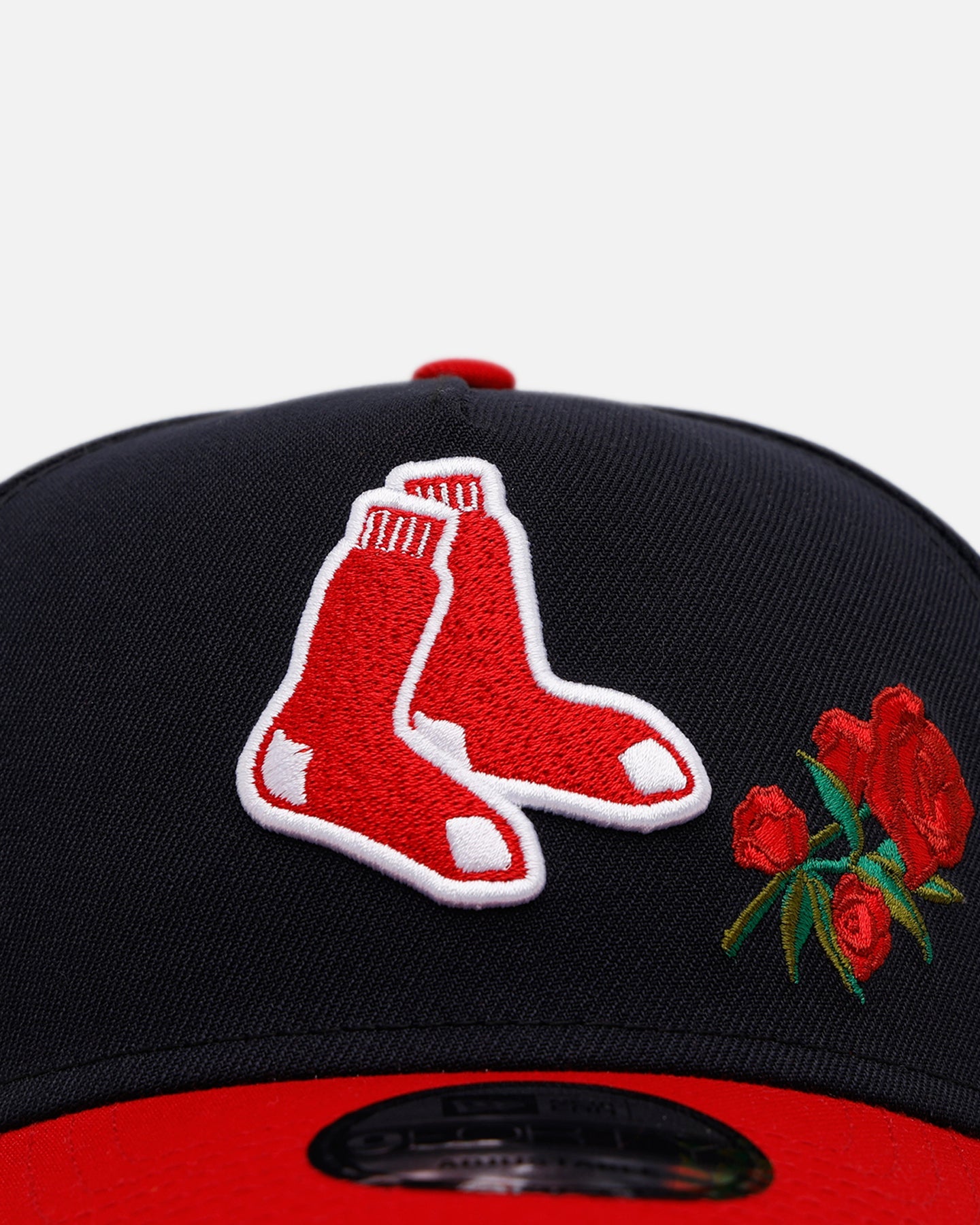 New Era Boston Red Sox 'Rose Emblem' 9FORTY A-Frame Snapback Official Team Color
