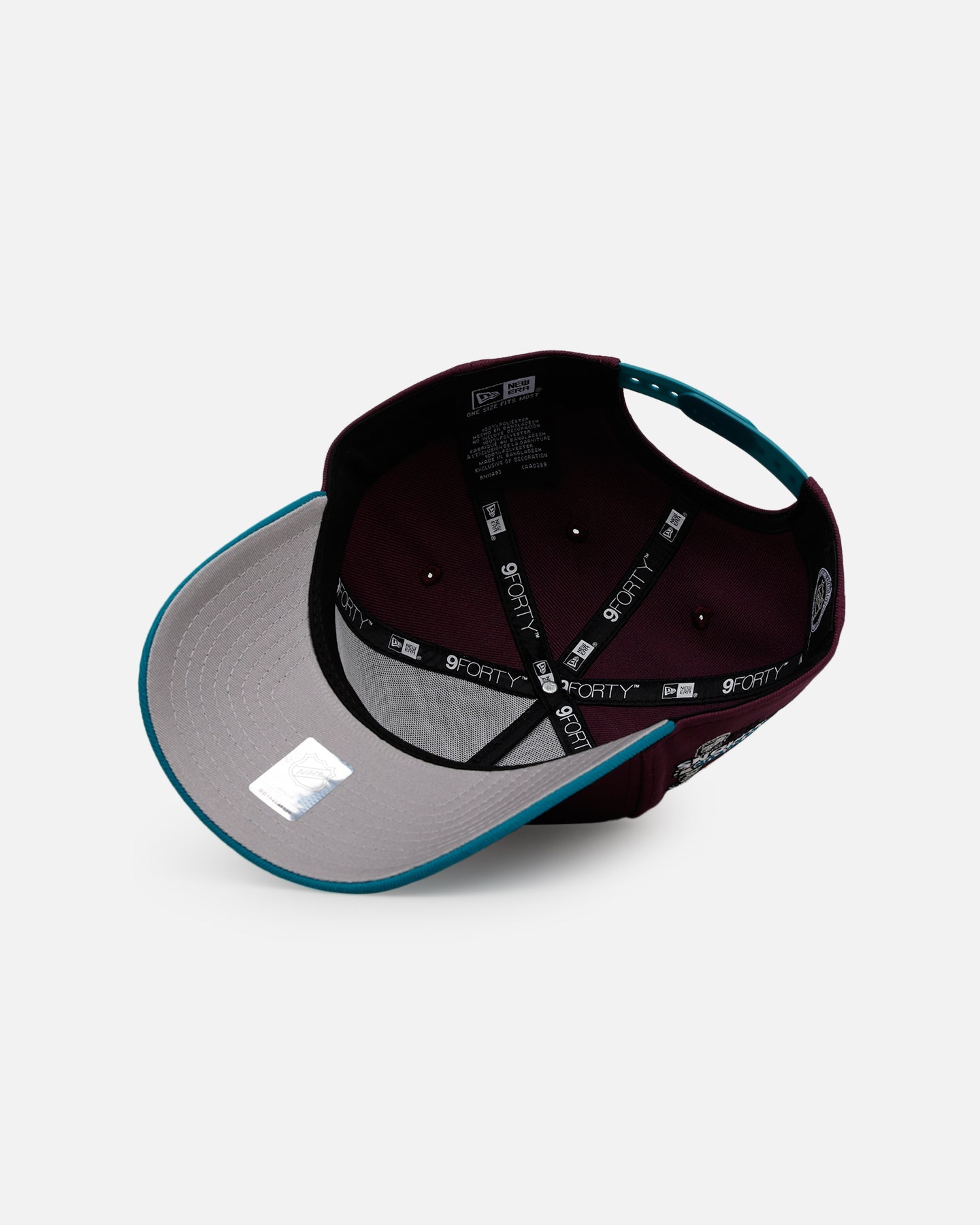 New Era Anaheim Ducks 'Rose Emblem' 9FORTY A-Frame Snapback Official Team Color