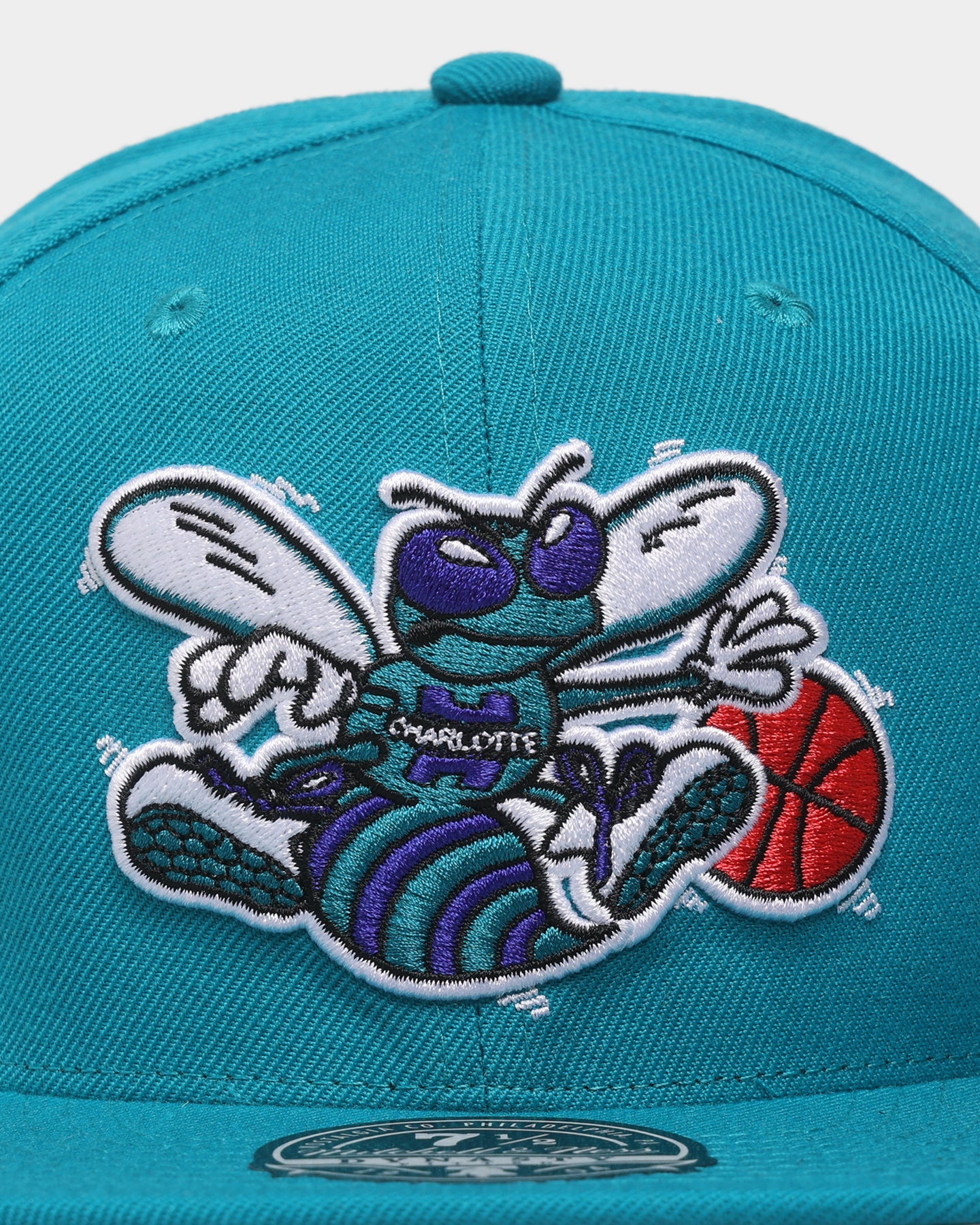 Mitchell & Ness Charlotte Hornets 'Team Ground 2.0 Hardwood Classics' Fitted Teal