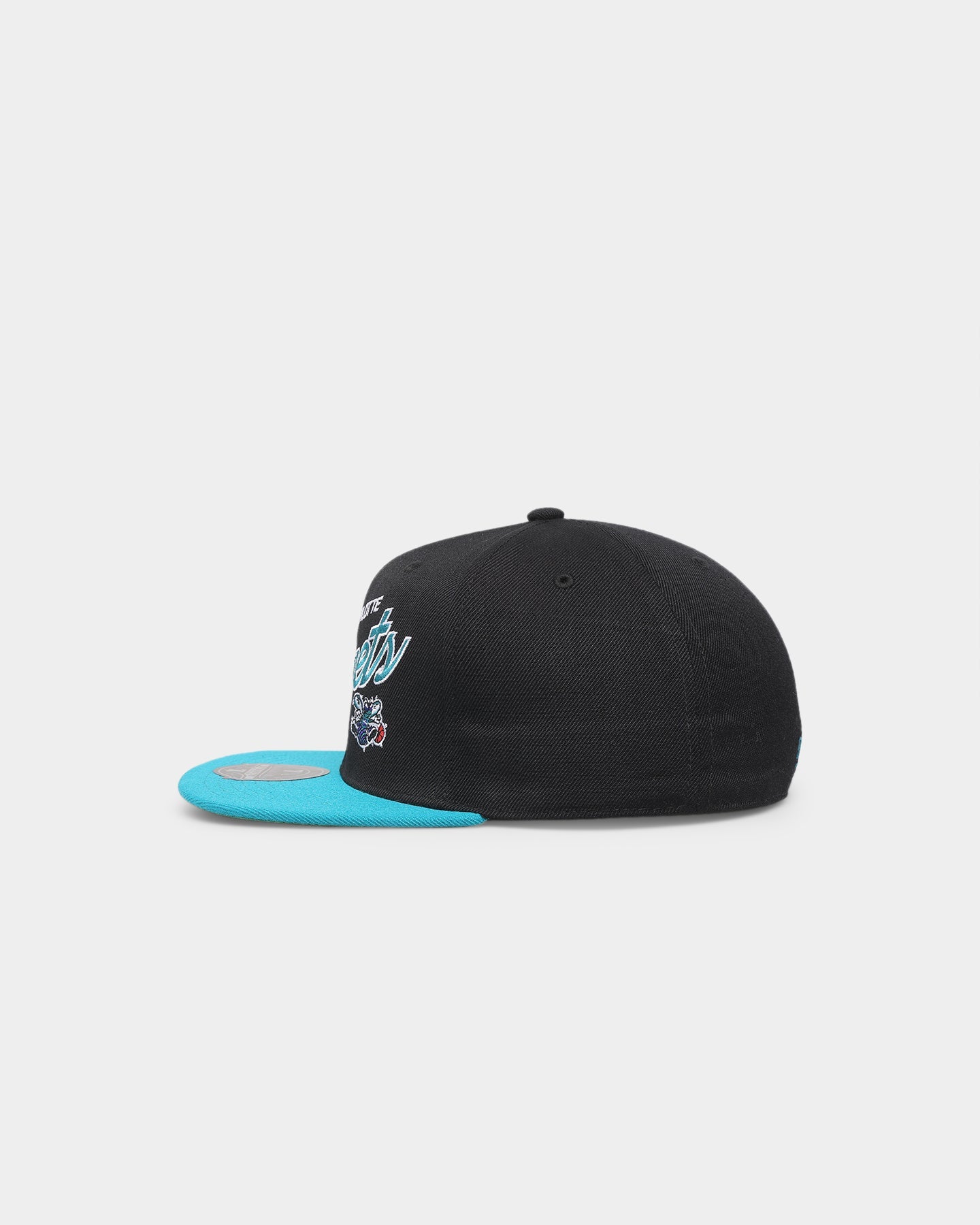 Mitchell & Ness Charlotte Hornets 'Team Script 2.0 Hardwood Classics' Fitted Black