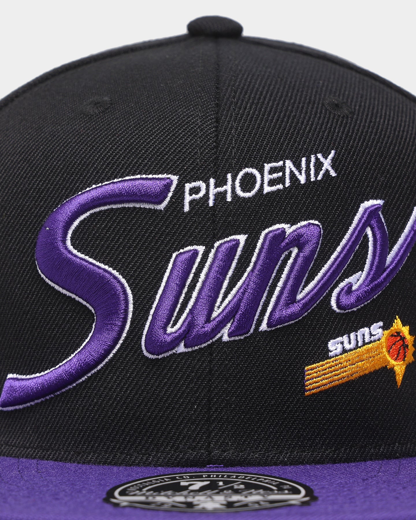 Mitchell & Ness Phoenix Suns 'Team Script 2.0 Hardwood Classics' Fitted Black