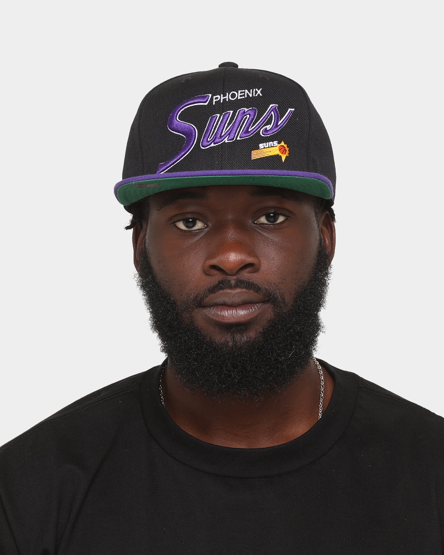 Mitchell & Ness Phoenix Suns 'Team Script 2.0 Hardwood Classics' Fitted Black