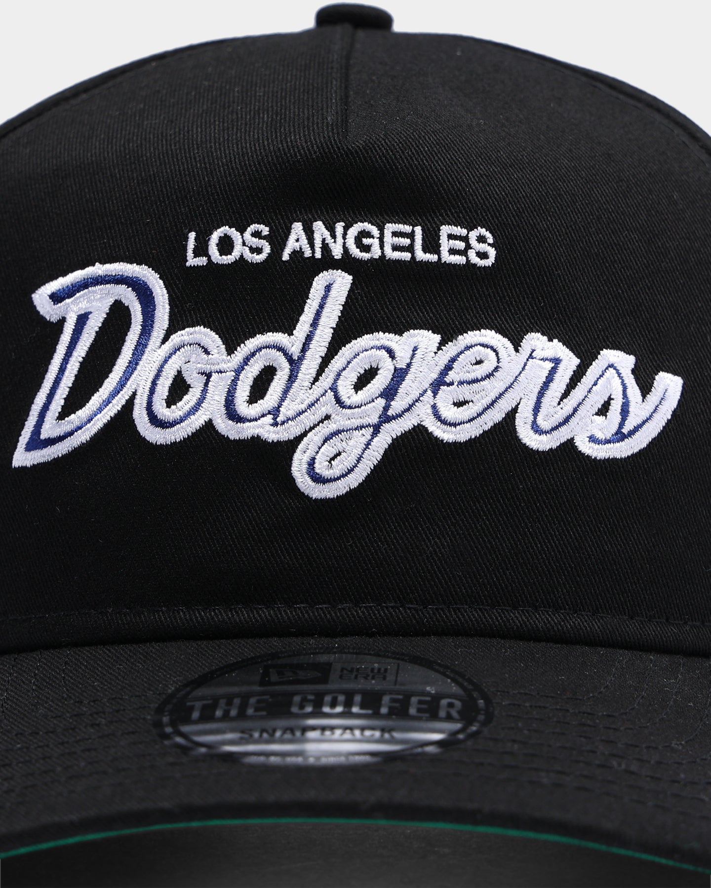 New Era Los Angeles Dodgers Coach Script Old Golfer Snapback Black