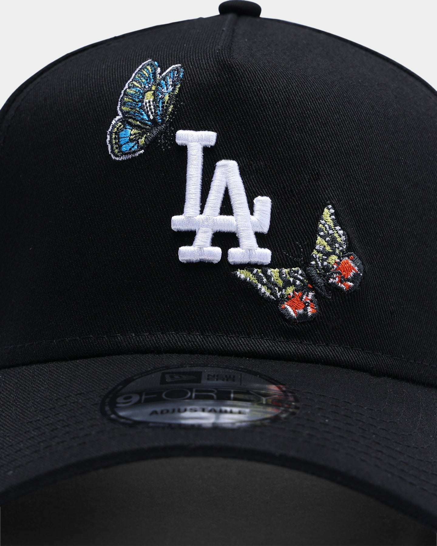 New Era Los Angeles Dodgers "Butterfly Logo" 9FORTY A-Frame Snapback Black