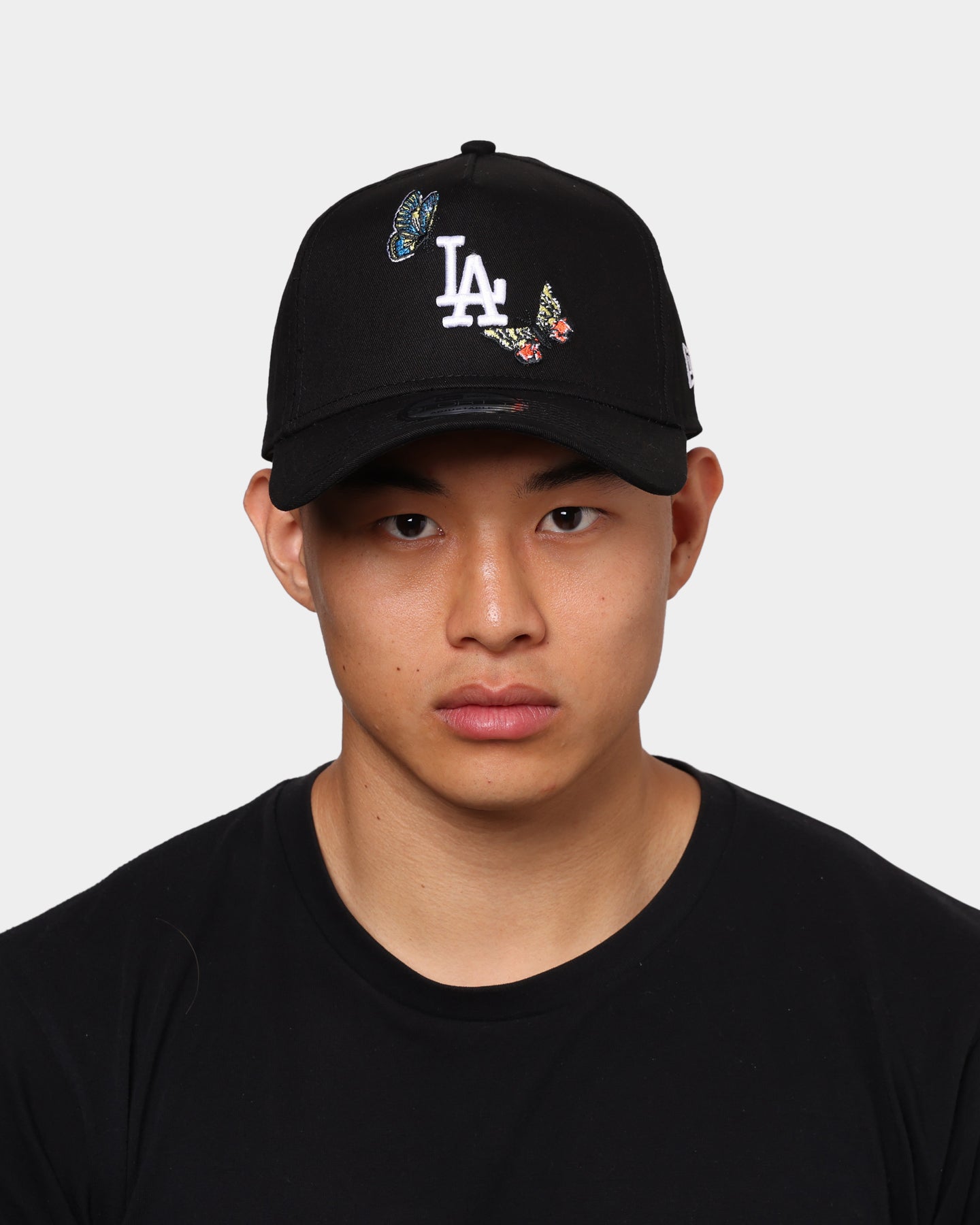 New Era Los Angeles Dodgers "Butterfly Logo" 9FORTY A-Frame Snapback Black