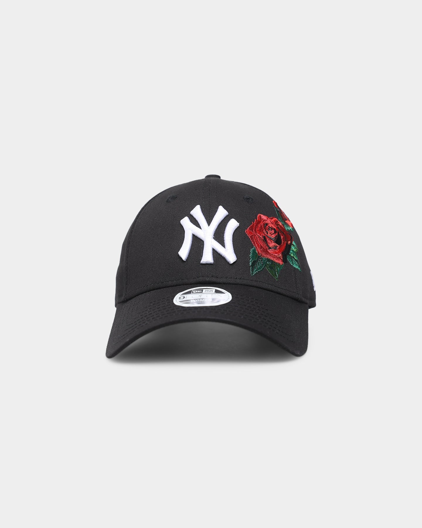 New Era Women's New York Yankees 'Rose Emblem' 9FORTY A-Frame Snapback Black/Rose