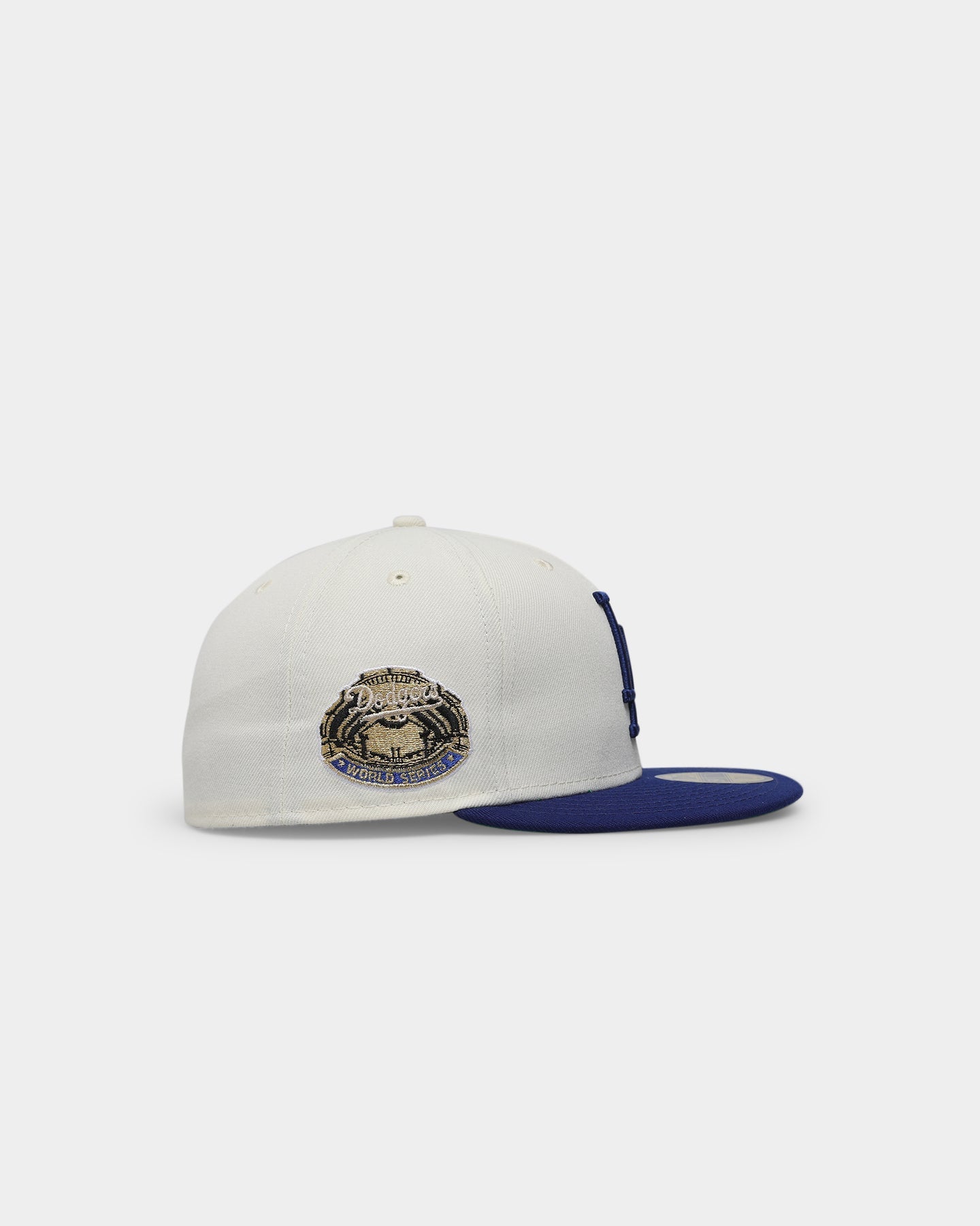 New Era Los Angeles Dodgers 1963 'Off White 2-Tone World Series Patch' 59FIFTY Fitted Chrome White/OTC