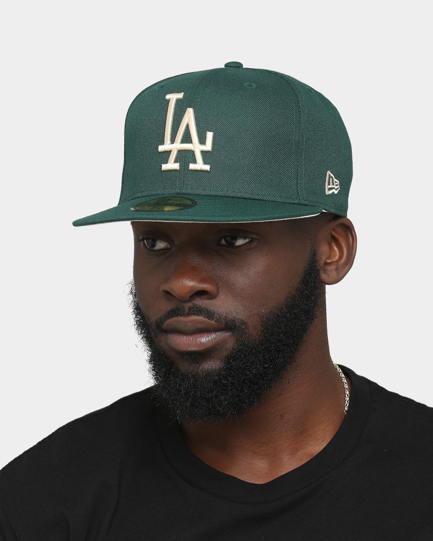 New Era Los Angeles Dodgers World Series "Green & Cream" 59FIFTY Fitted Dark Green