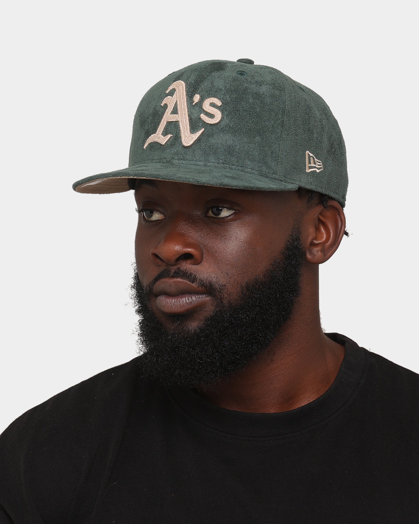 New Era Oakland Athletics 'Forest Suede & Camel' 59FIFTY Fitted Dark Green