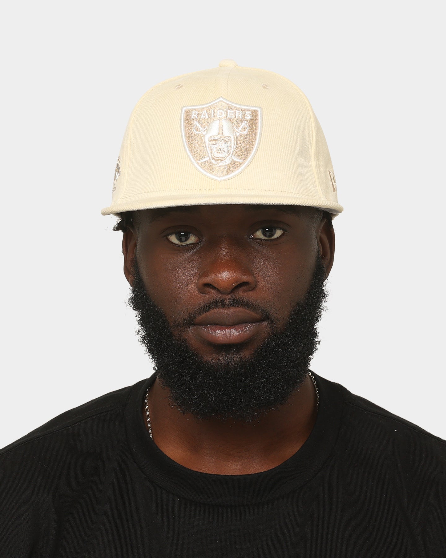 New Era Oakland Raiders 'Classic Corduroy' 59FIFTY Fitted Chrome