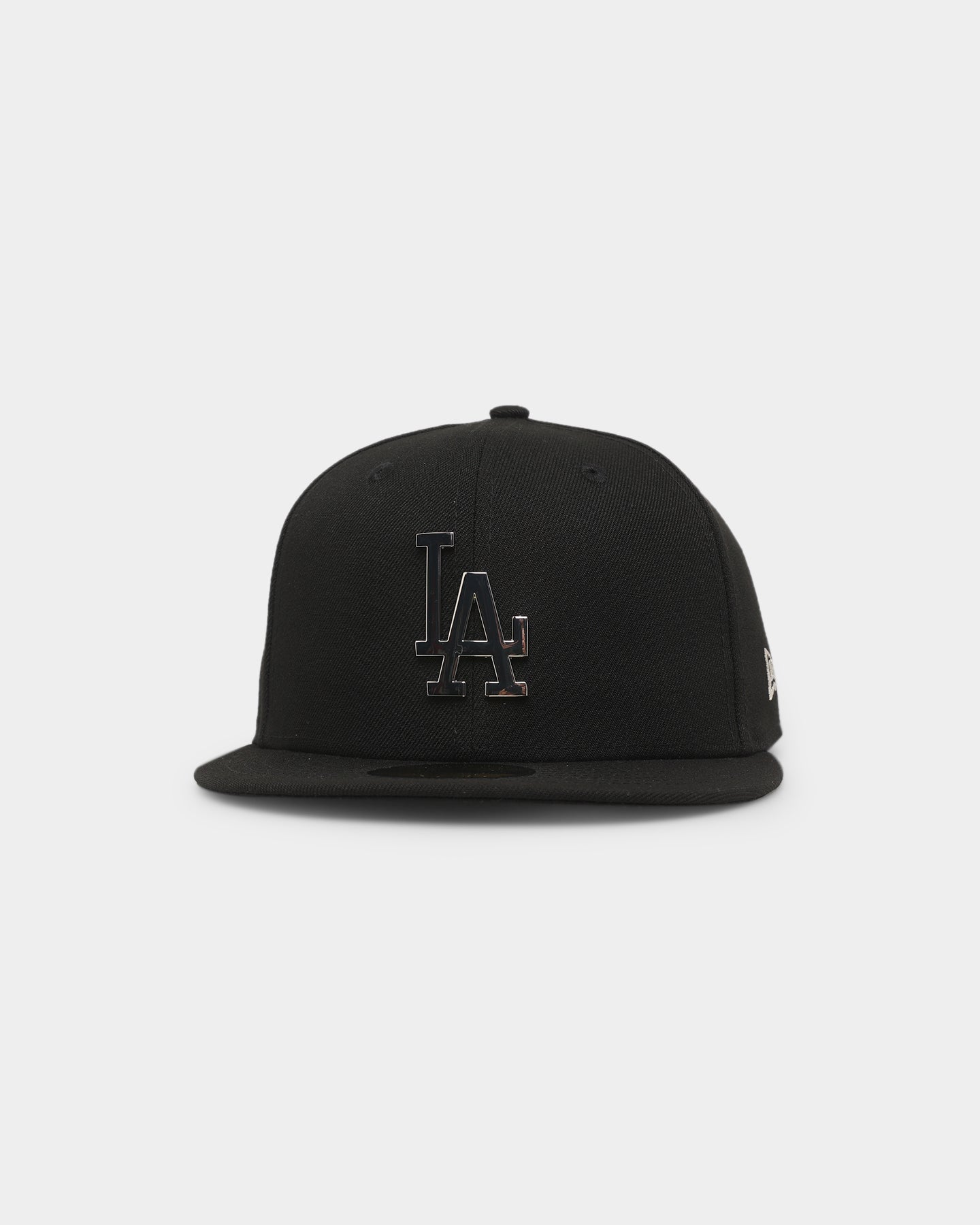 New Era Los Angeles Dodgers 'Metal Badge' 59FIFTY Fitted Black/Silver