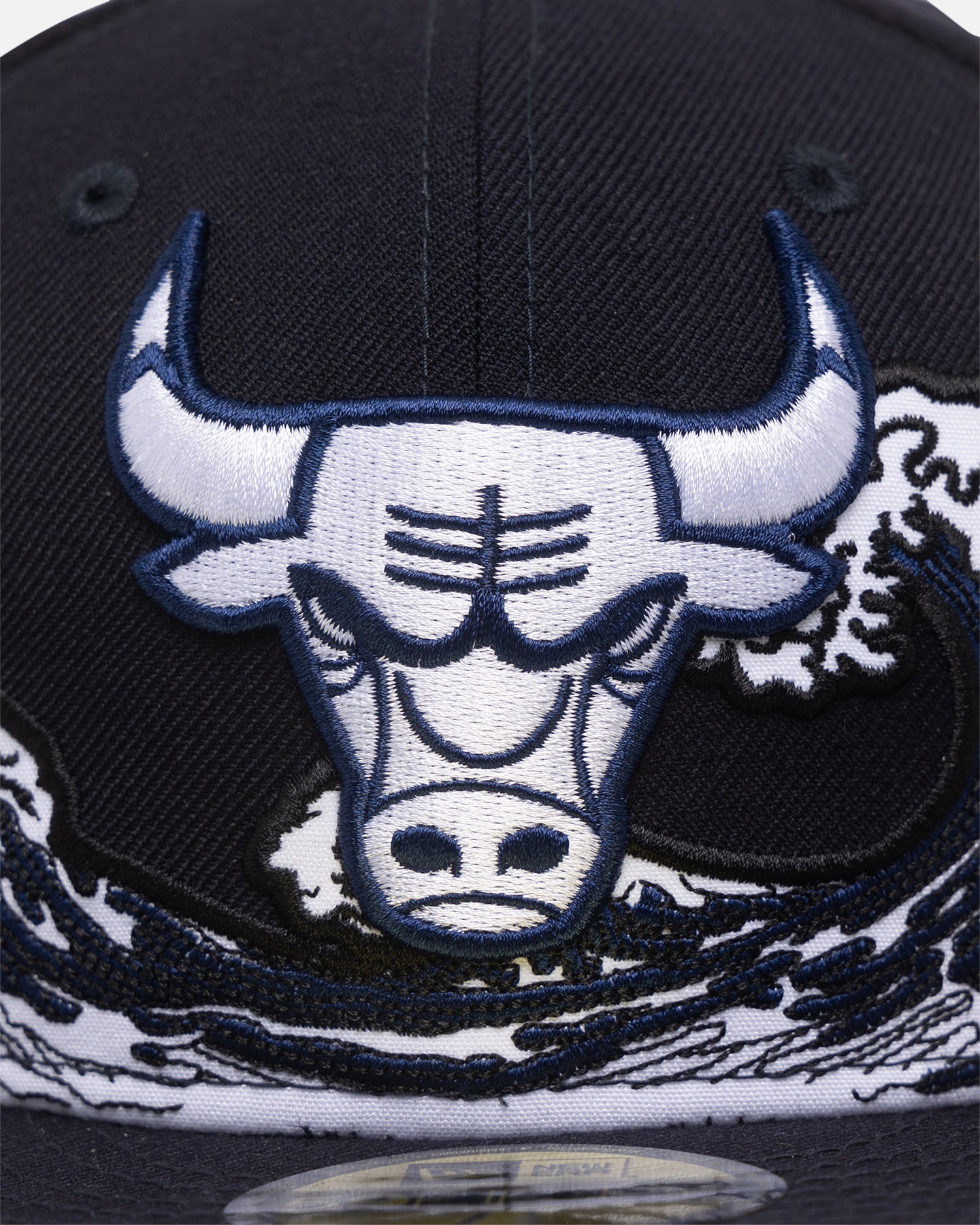 New Era Chicago Bulls "Wave" 59FIFTY Fitted Navy/White