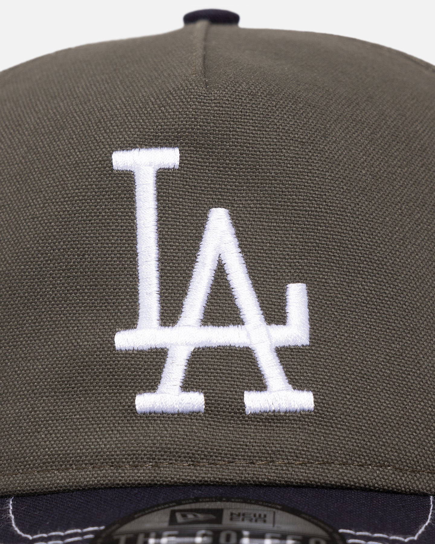 New Era Los Angeles Dodgers 'Contrast Visor' Pre-Curved Golfer Snapback Moss/Navy