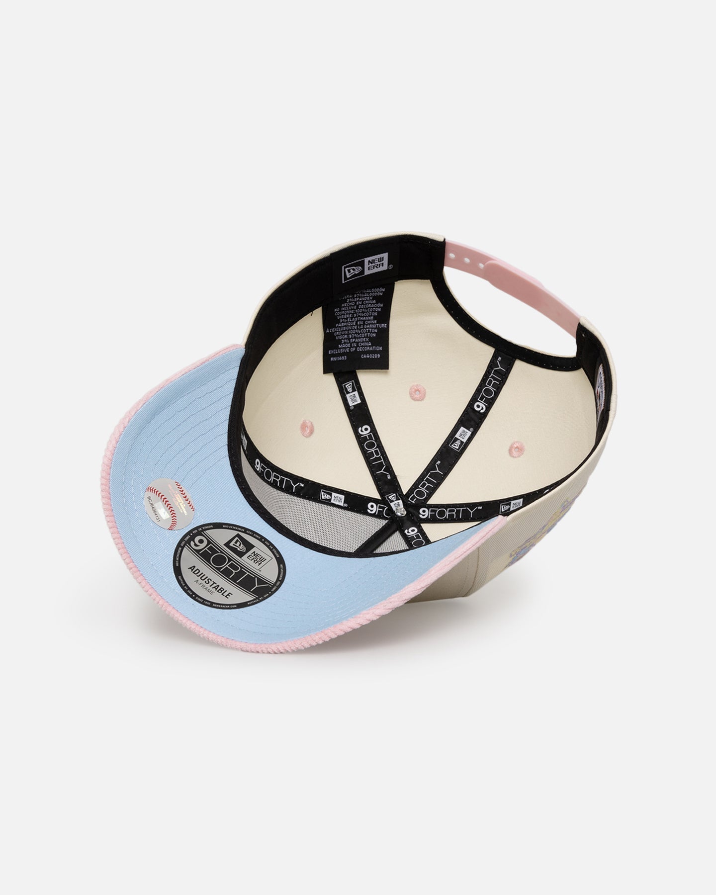 New Era New York Yankees 'Easter Corduroy' 9FORTY A-Frame Snapback White/Pink