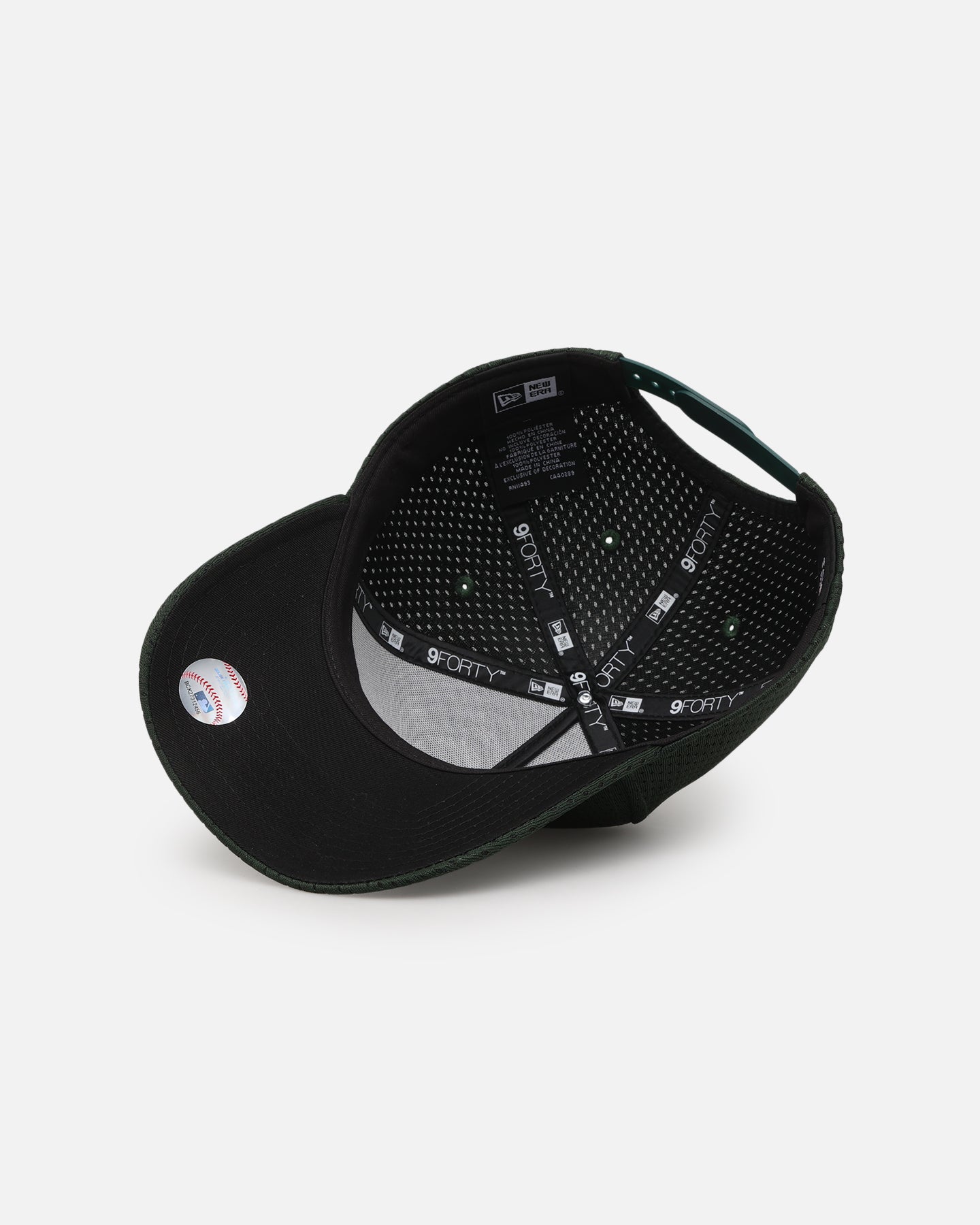 New Era New York Yankees 'Green Mesh' 9FORTY A-Frame Snapback Dark Green