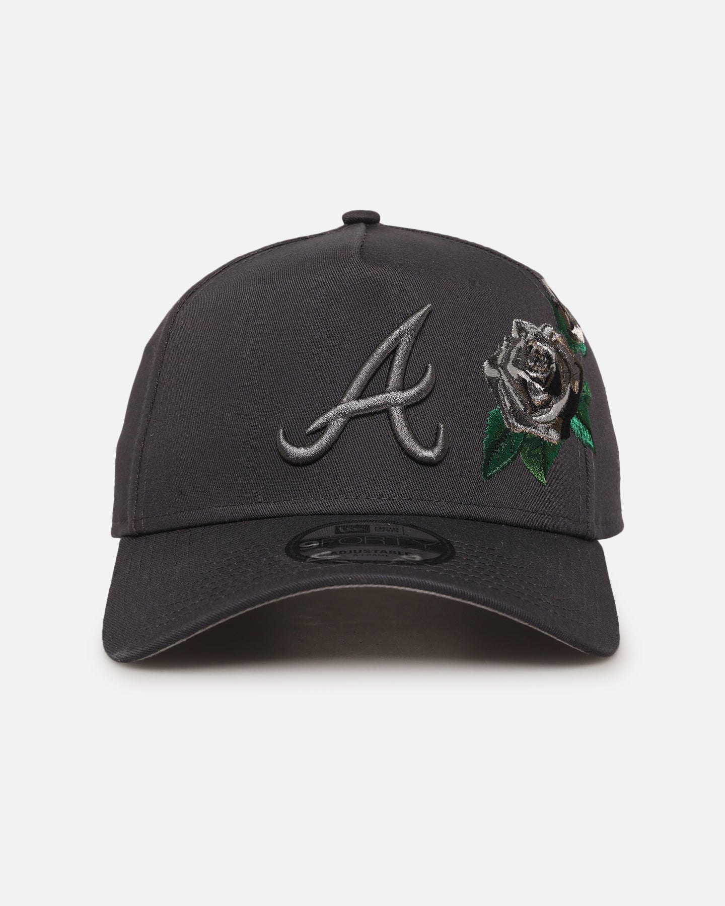 New Era Atlanta Braves 'Gray Tonal Roses' 9FORTY A-Frame Snapback Gray