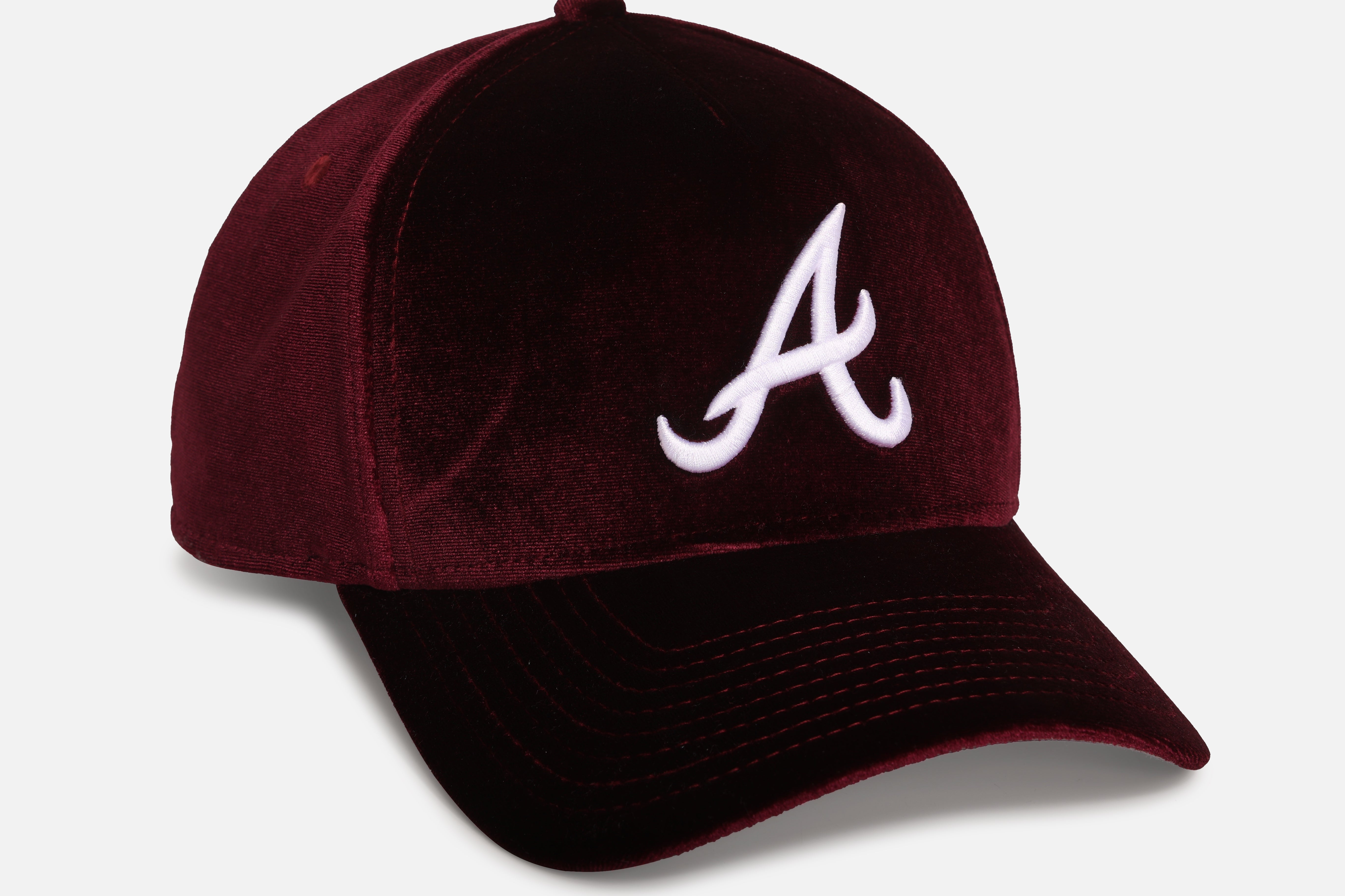 New Era Atlanta Braves 'Velvet Dreams 2.0' 9FORTY A-Frame Snapback Burgundy